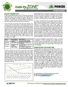 Pioneer Roasted Soybeans Report