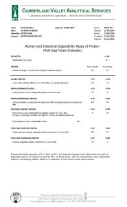 Soybean Rumen & Intestinal Study